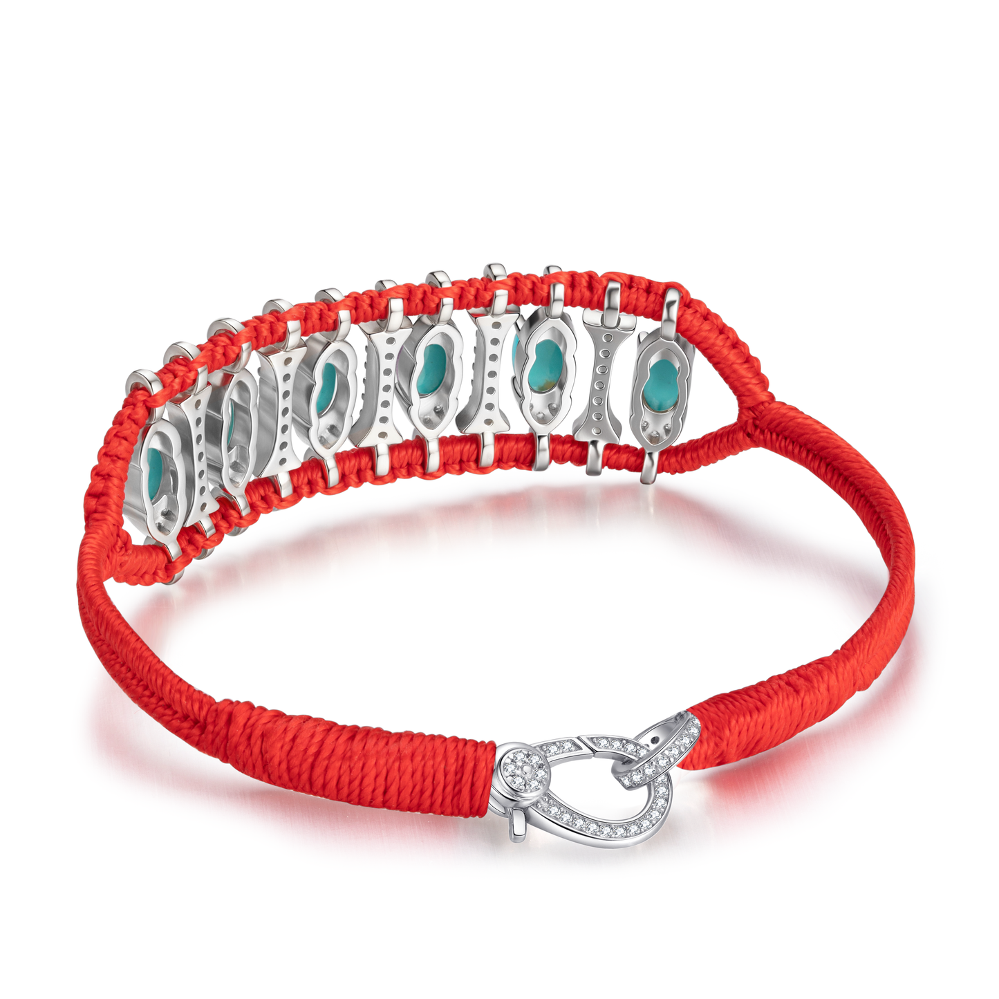 Bracelet Teresina Rouge - Turquoises