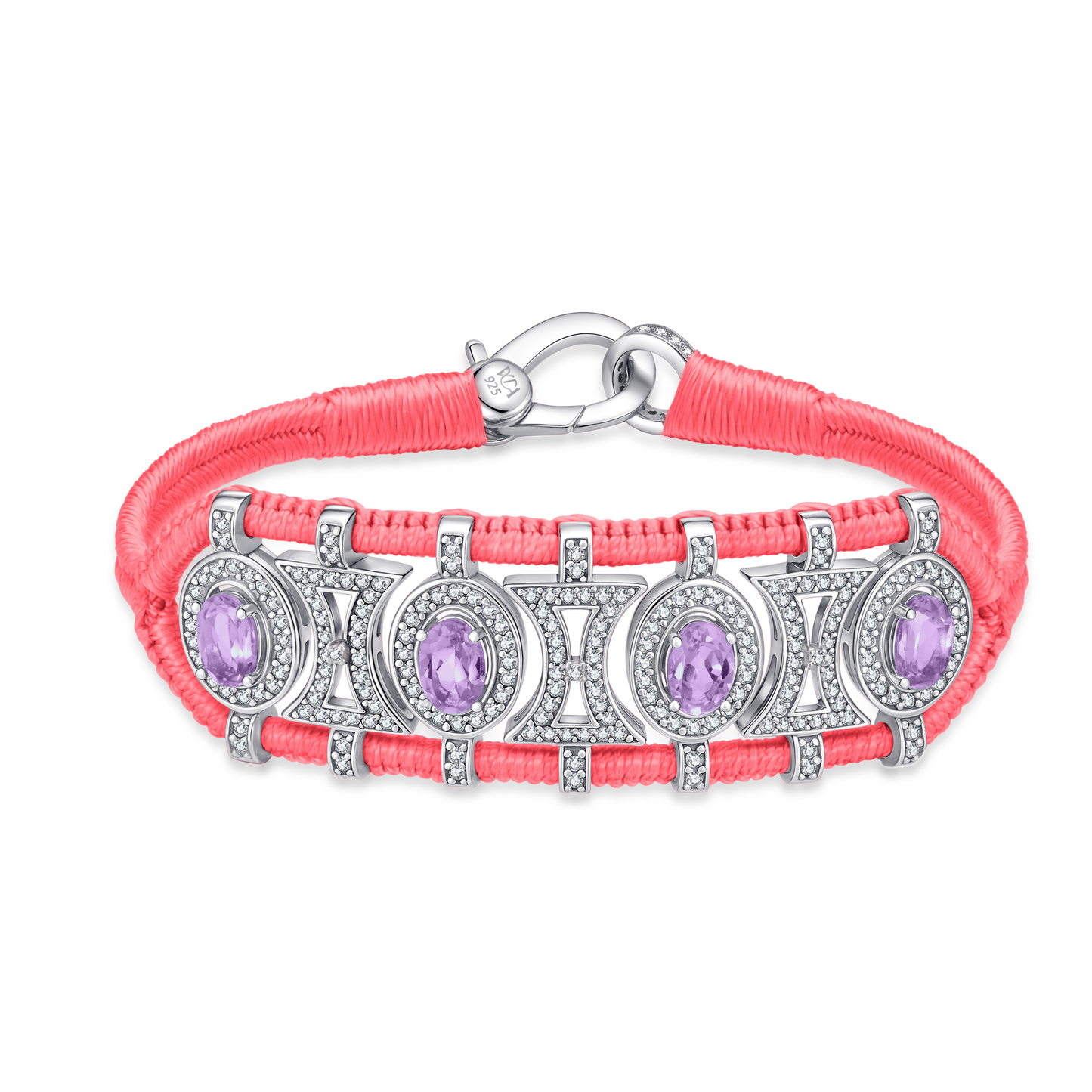 Olinda cheeks bracelet - Amethysts