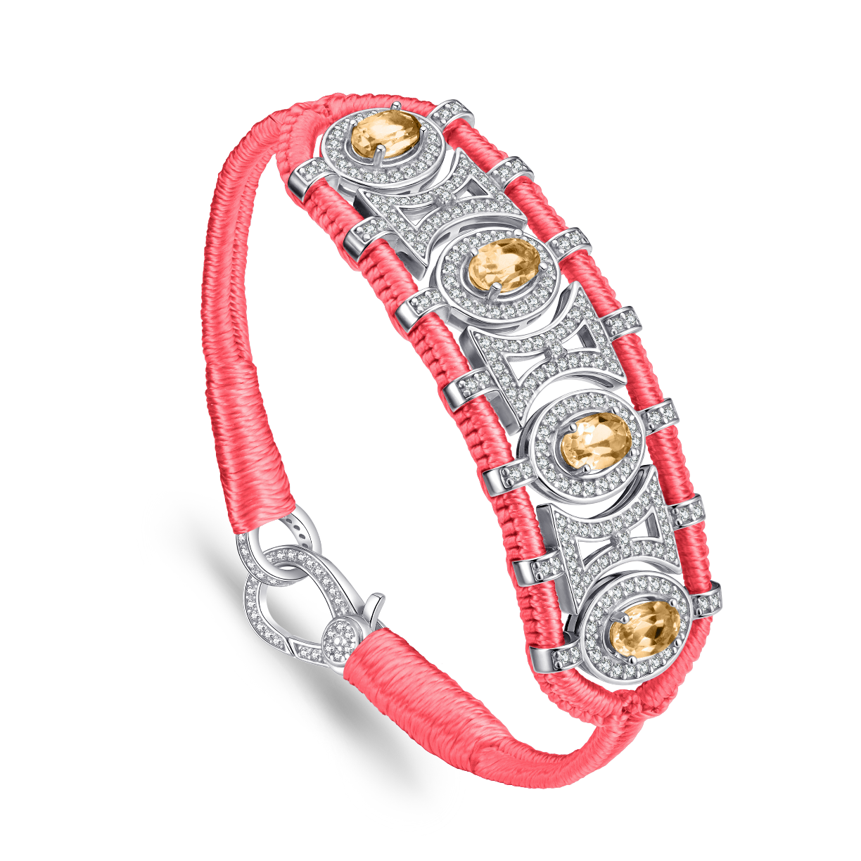 Olinda cheeks bracelet - Citrines