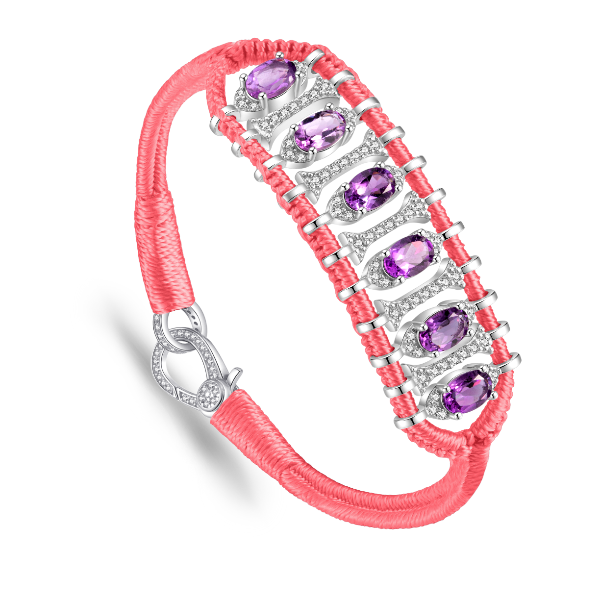Teresina Cheeks bracelet - Amethyst