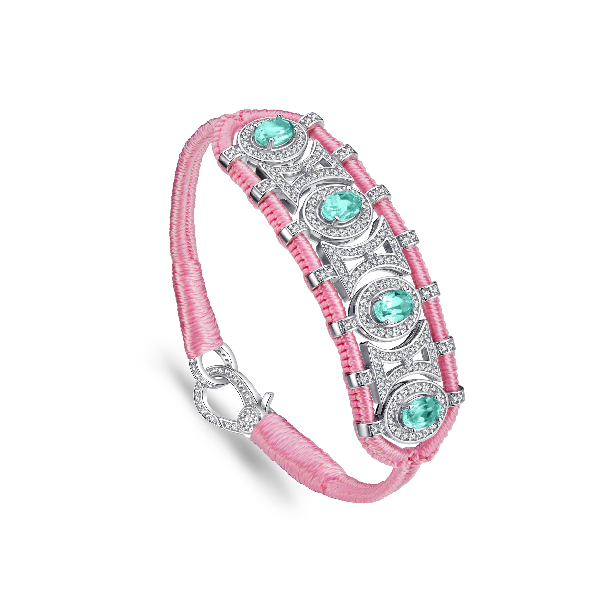 Olinda barbie bracelet - Emeralds