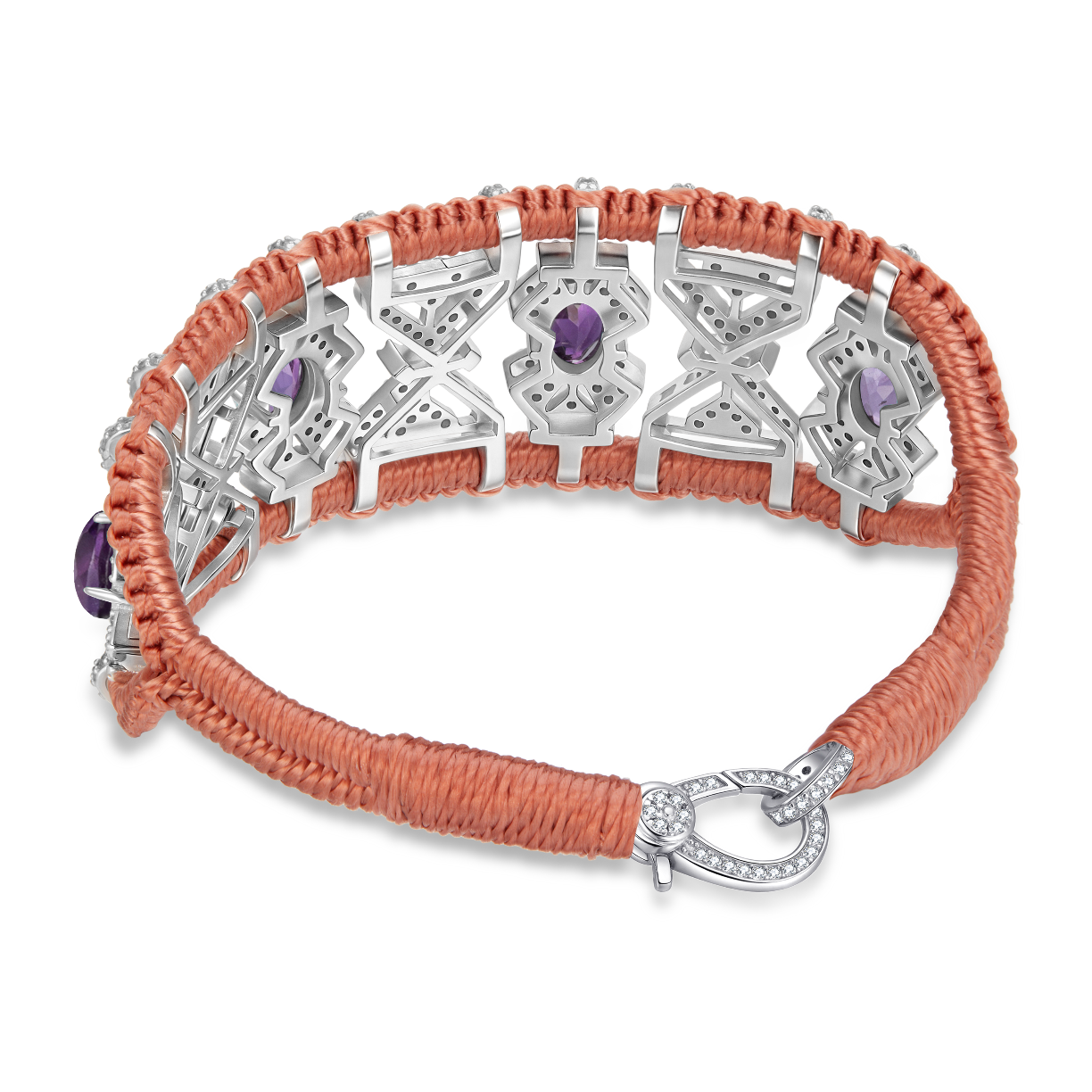 Bracelet Fortalezza Blush - Amethysts