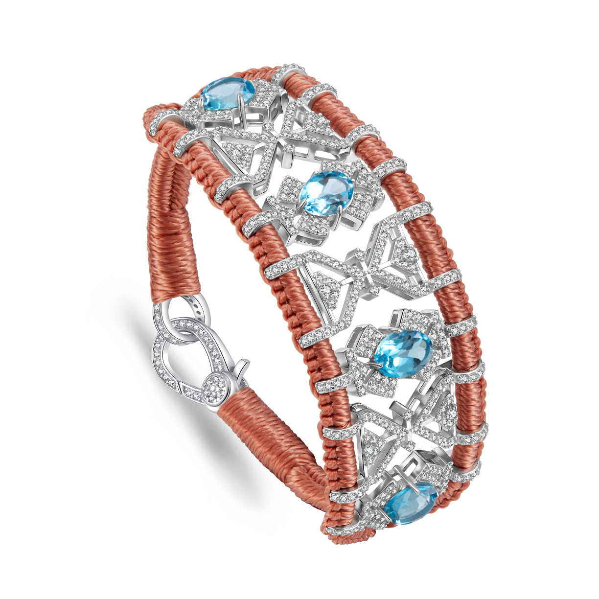 Bracelet Fortalezza blush - Topazes