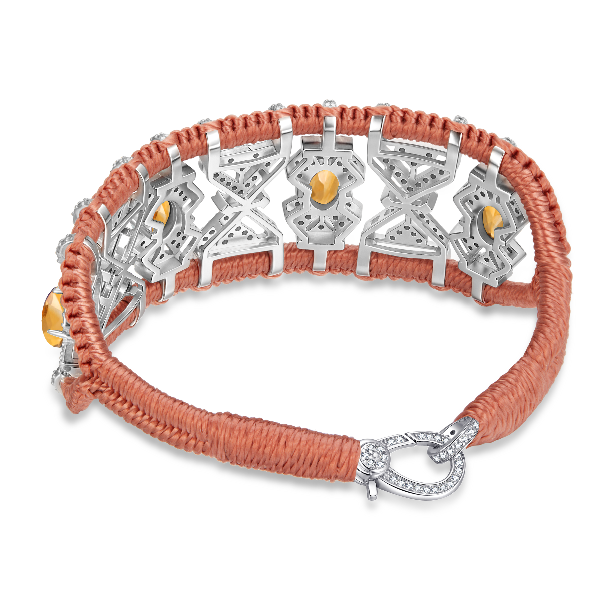 Bracelet Fortalezza Blush - Citrines