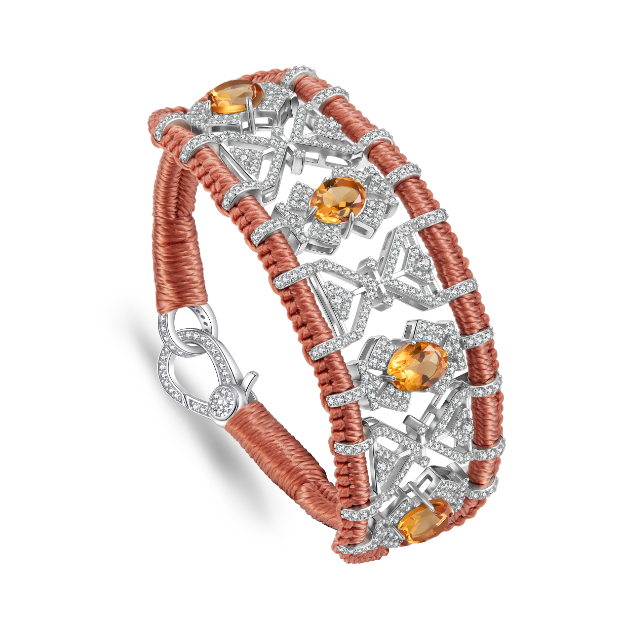 Bracelet Fortalezza Blush - Citrines