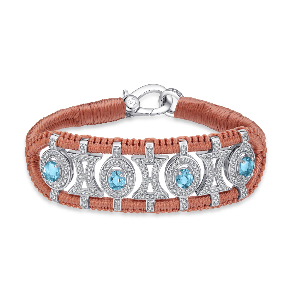 Olinda Blush bracelet - Topazes