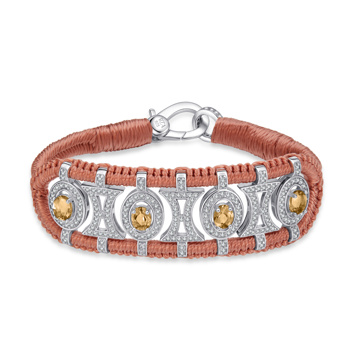 Olinda blush bracelet - Citrines