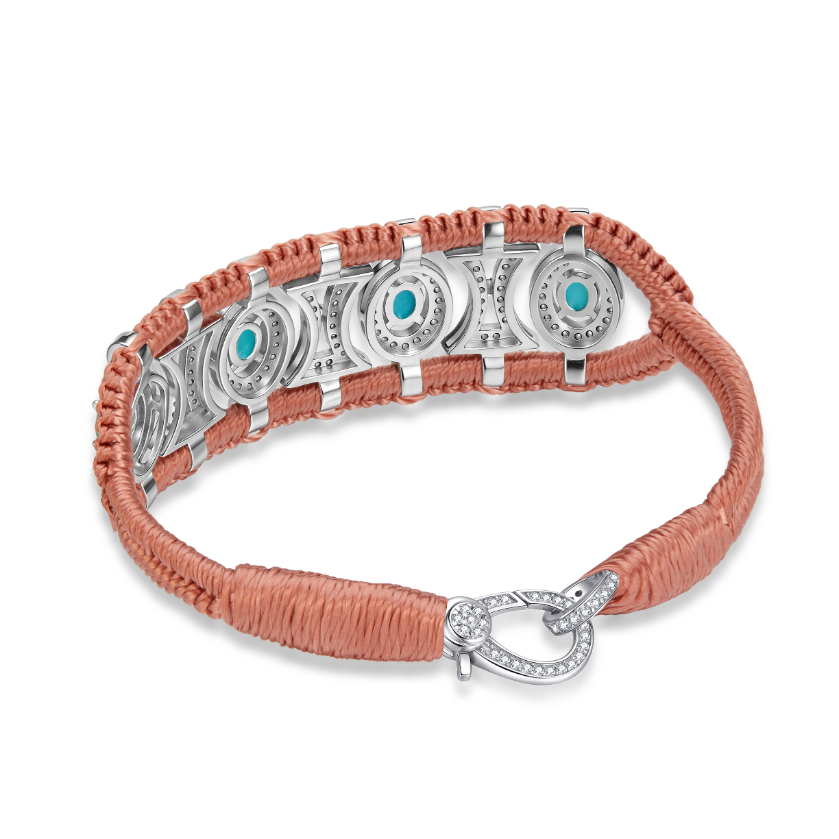 Bracelet Olinda blush - turquoises
