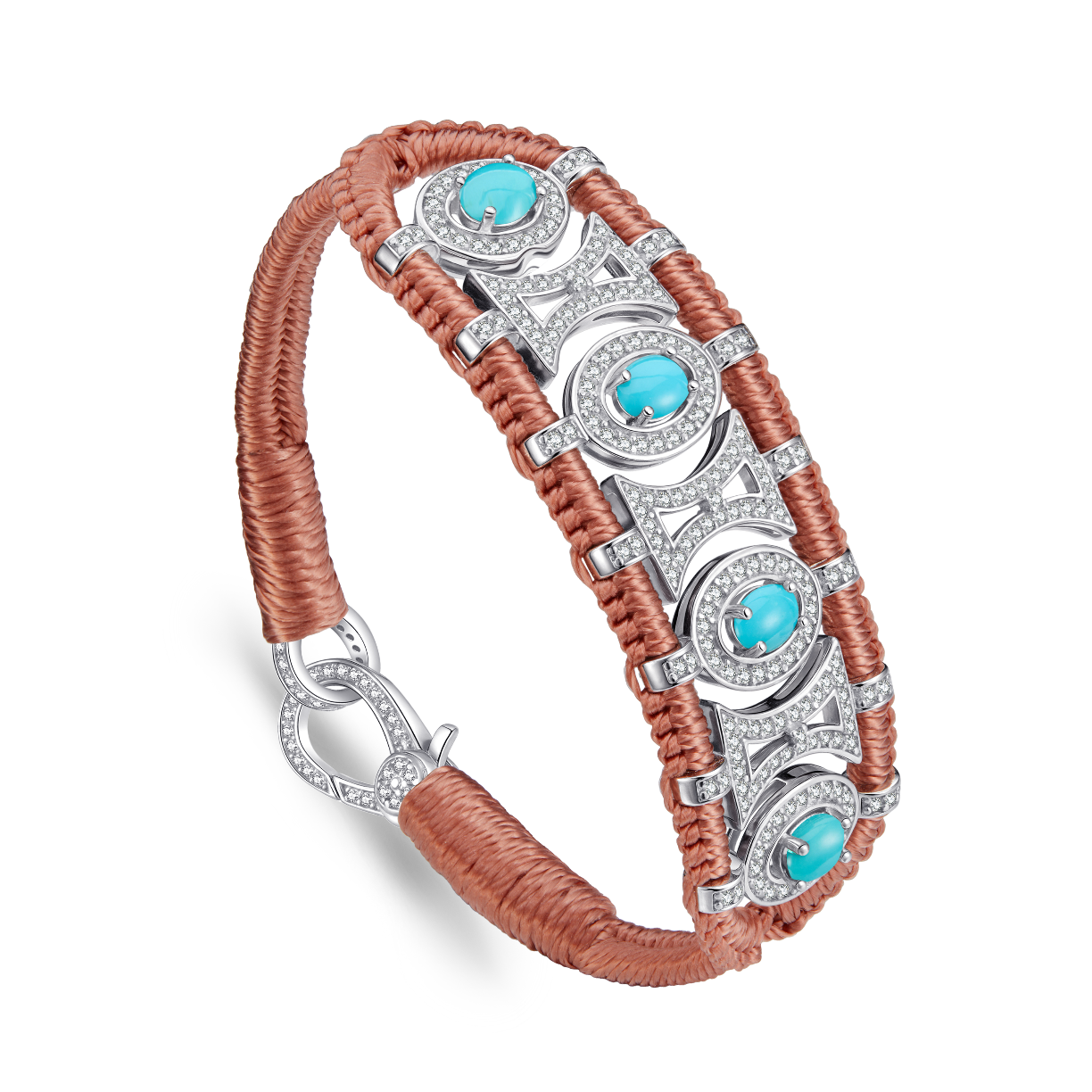 Bracelet Olinda blush - turquoises