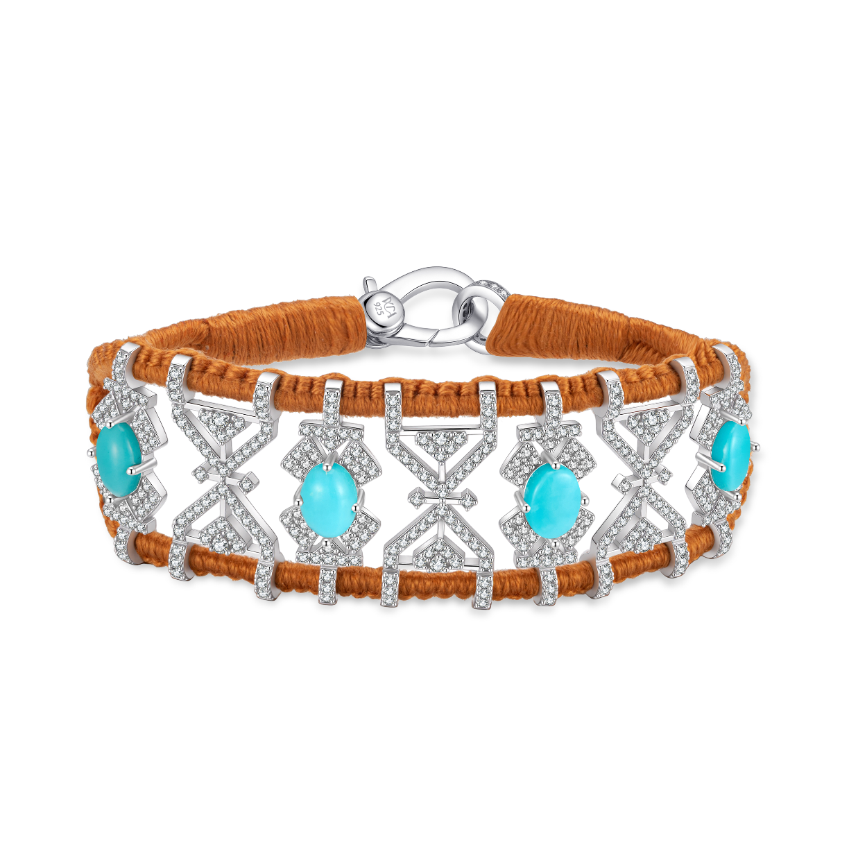 Bracelet Fortalezza Camel - Turquoises