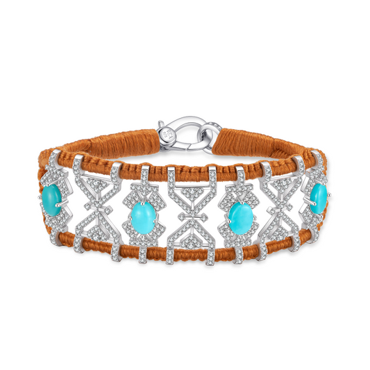 Bracelet Fortalezza Camel - Turquoises