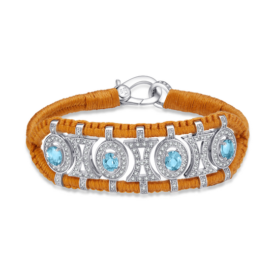 Olinda Camel bracelet - Topazes