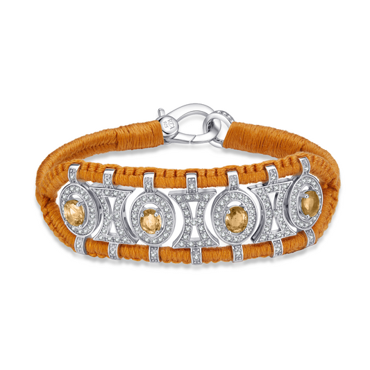 Olinda camel bracelet - Citrines
