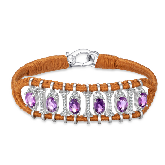 Teresina Camel bracelet - Amethyst
