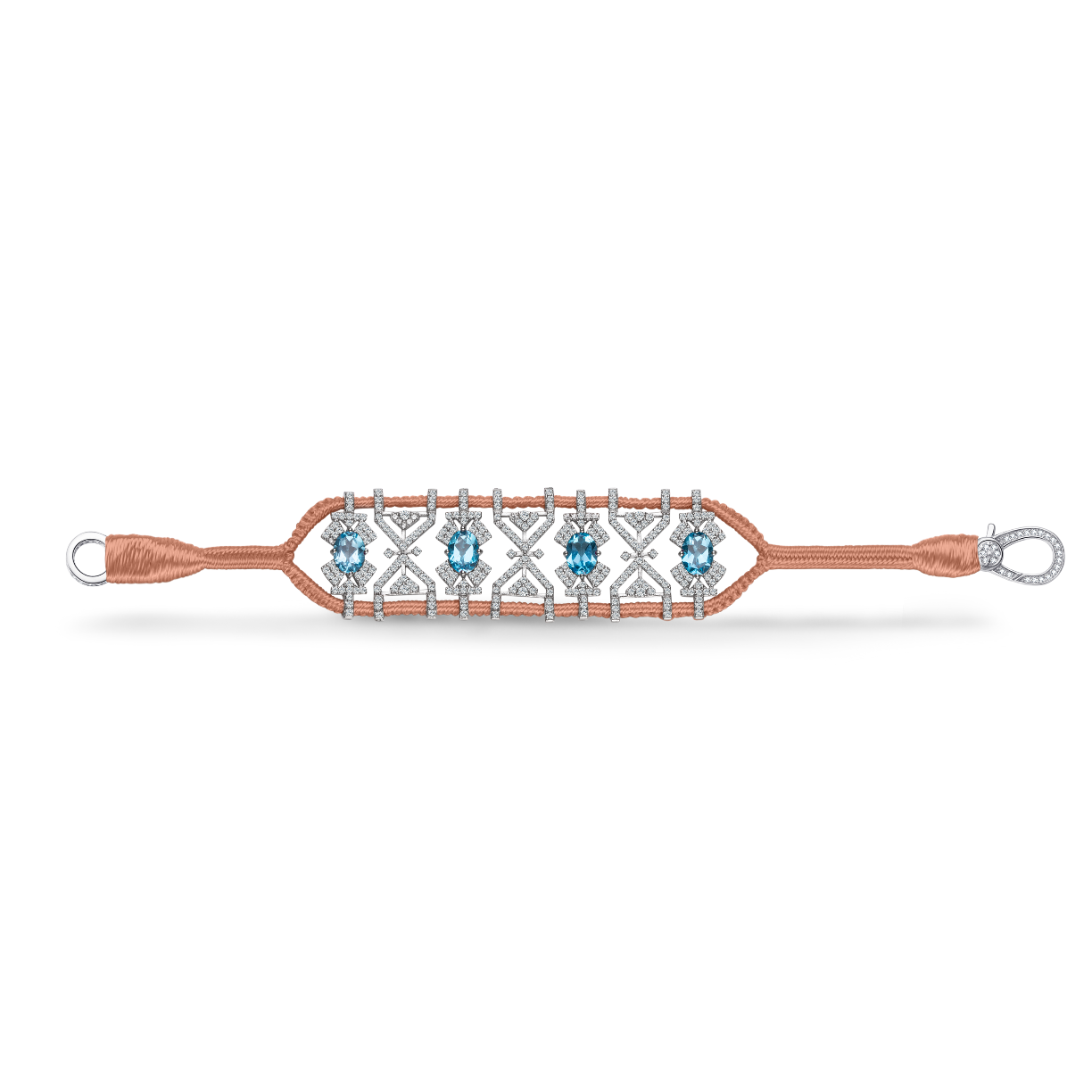 Bracelet Fortalezza nude - Topazes