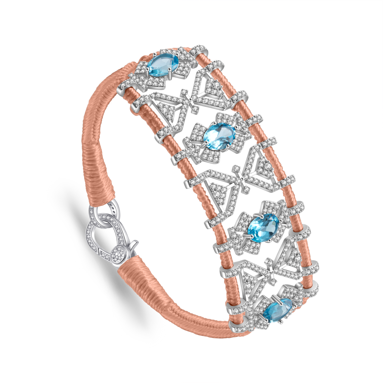 Bracelet Fortalezza nude - Topazes