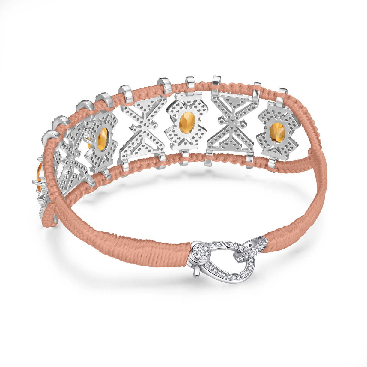 Bracelet Fortalezza Nude - Citrines