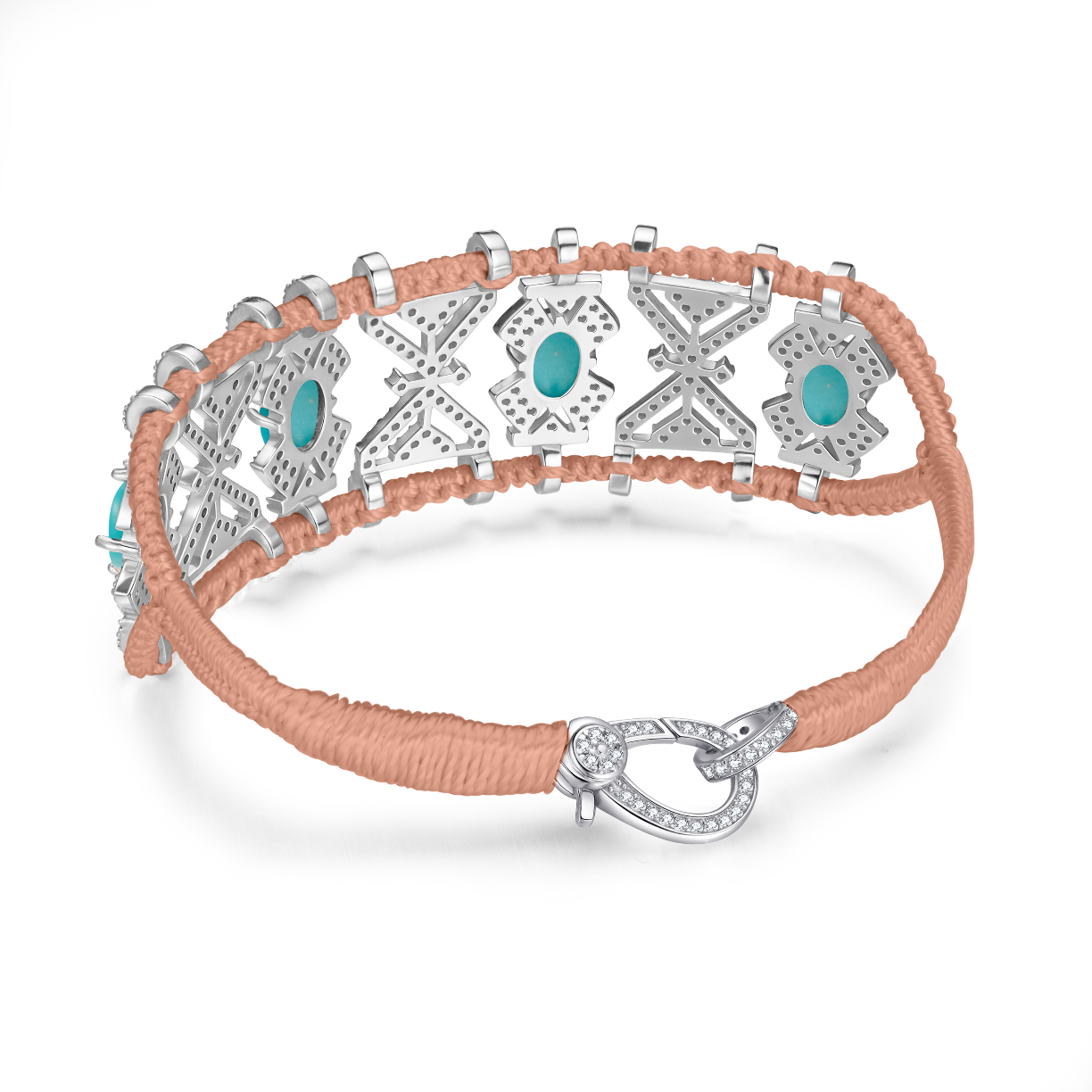 Bracelet Fortalezza Nude - Turquoises