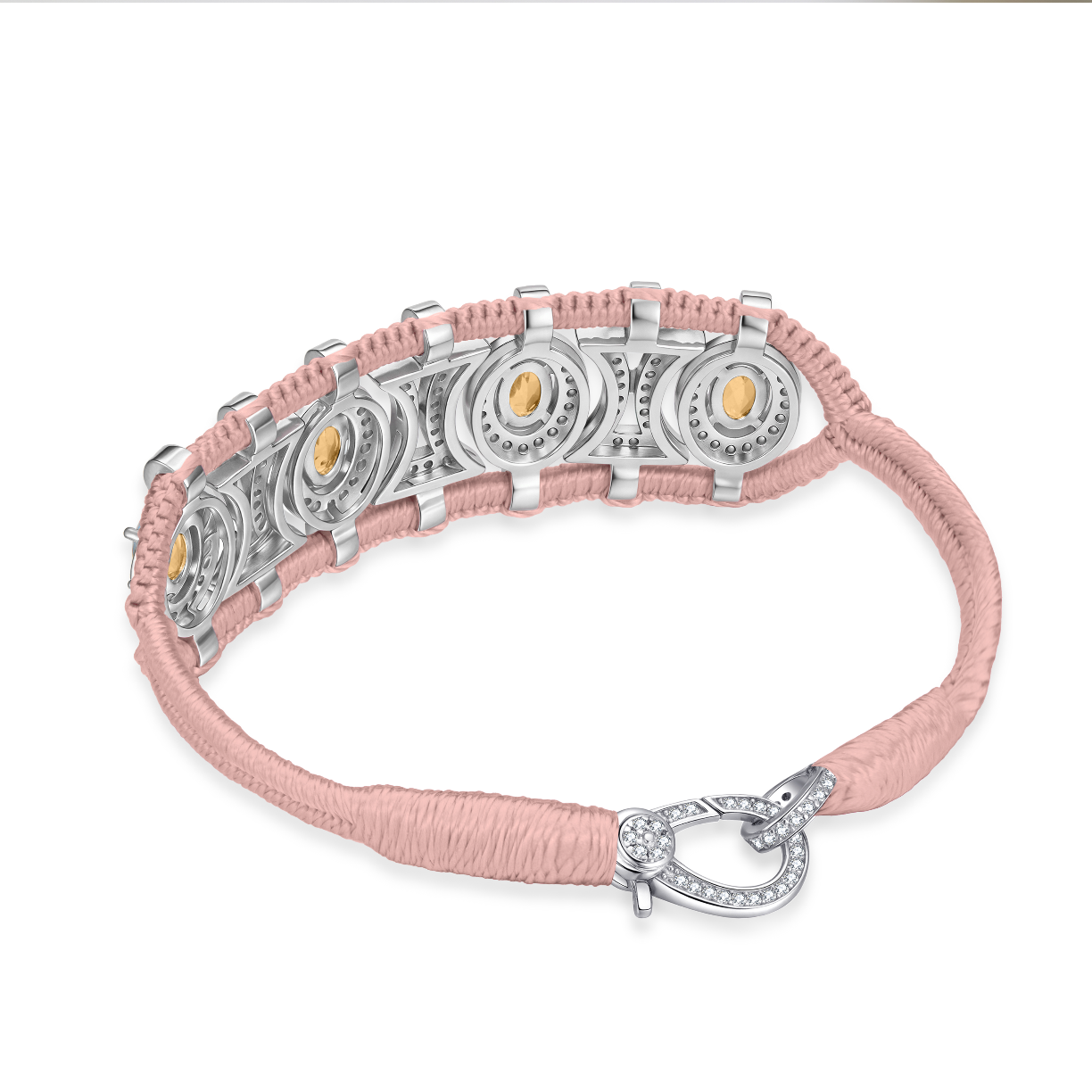 Bracelet Olinda nude - Citrines