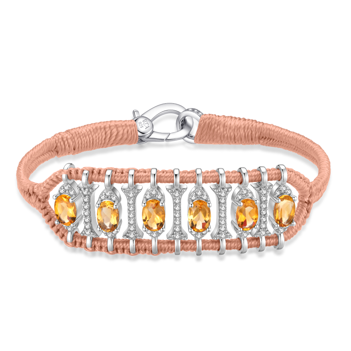 Bracelet Teresina Nude - Citrines