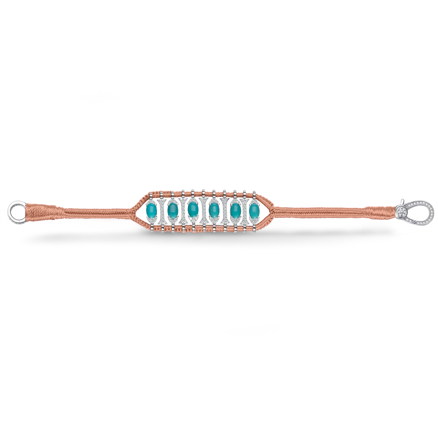 Bracelet Teresina Nude - Turquoises