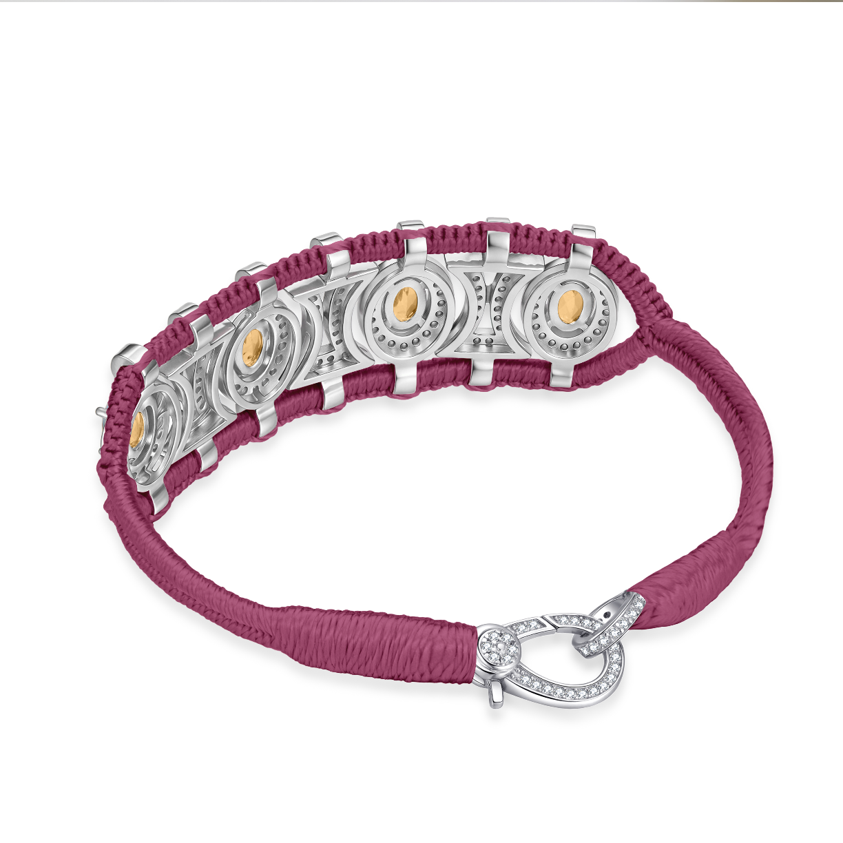 Olinda bamboo bracelet - Amethysts