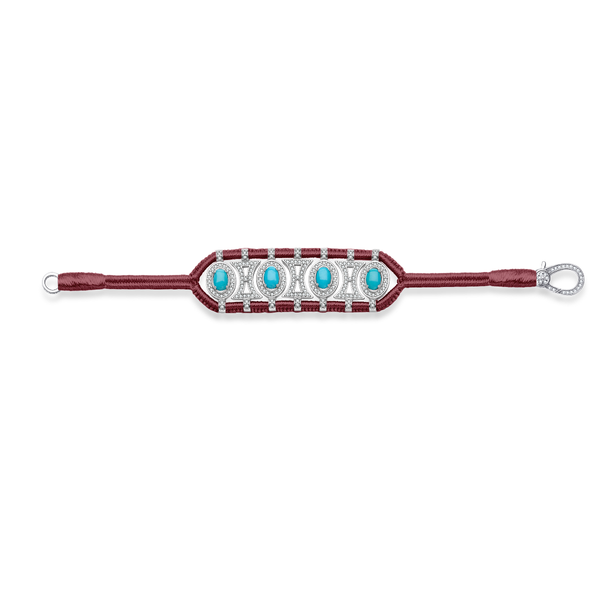 Bracelet Olinda bambou - turquoises