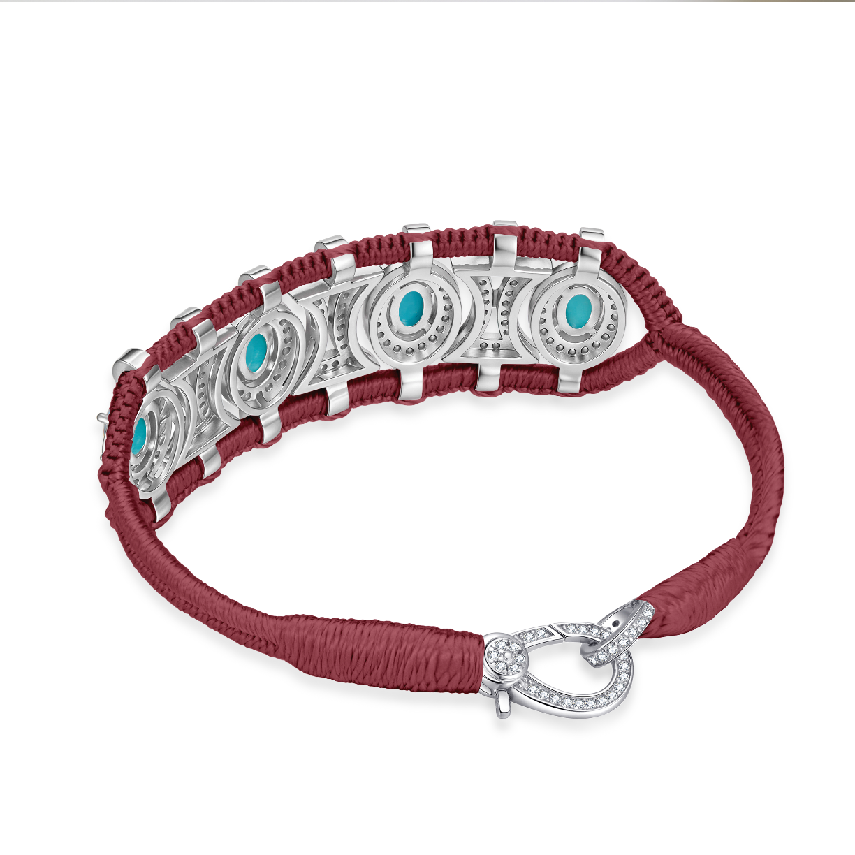 Bracelet Olinda bambou - turquoises