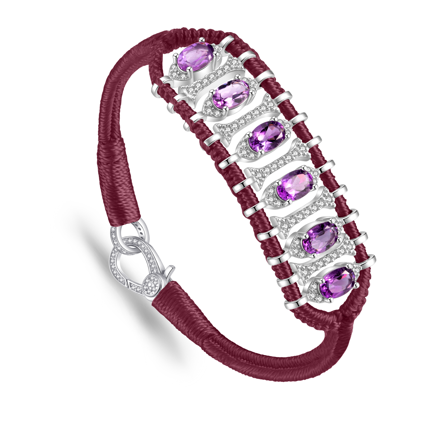 Bracelet Teresina Bamboo - améthystes