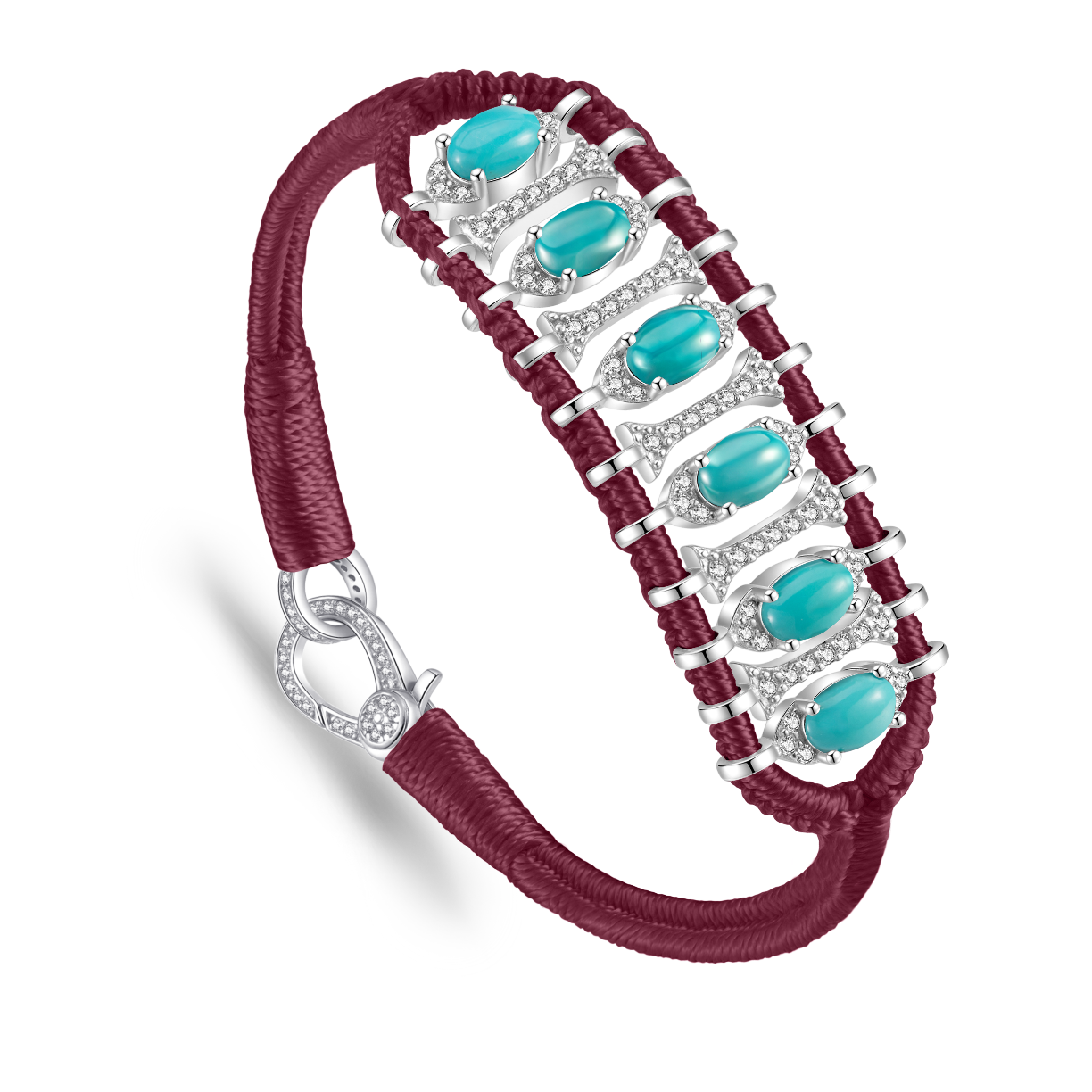 Teresina bamboo bracelet - Turquoise