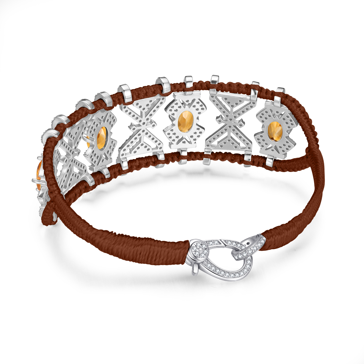 Bracelet Fortalezza Hazelnut - Citrines