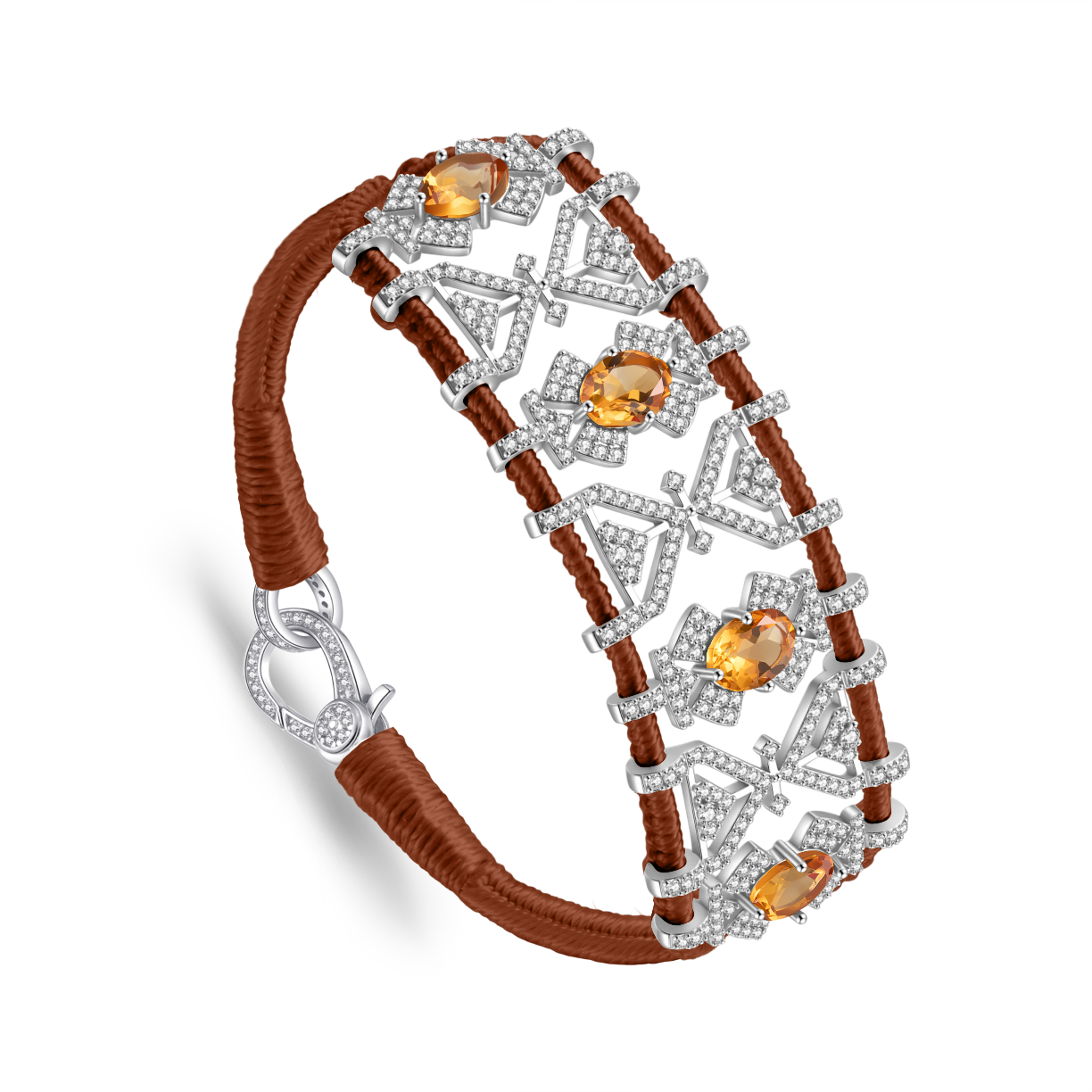 Bracelet Fortalezza Hazelnut - Citrines