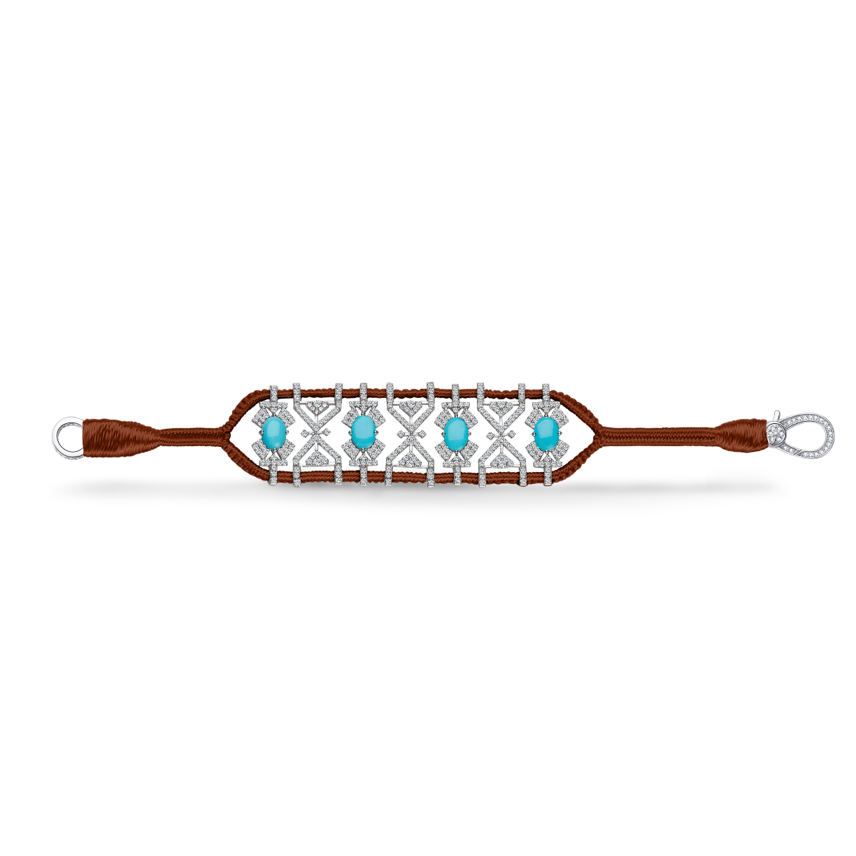 Bracelet Fortalezza Hazelnut - Turquoises