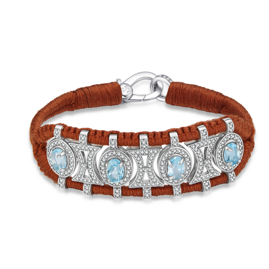 Bracelet Olinda noisette - Topazes