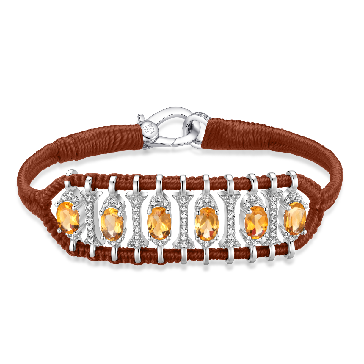 Teresina Hazelnut bracelet - Citrine