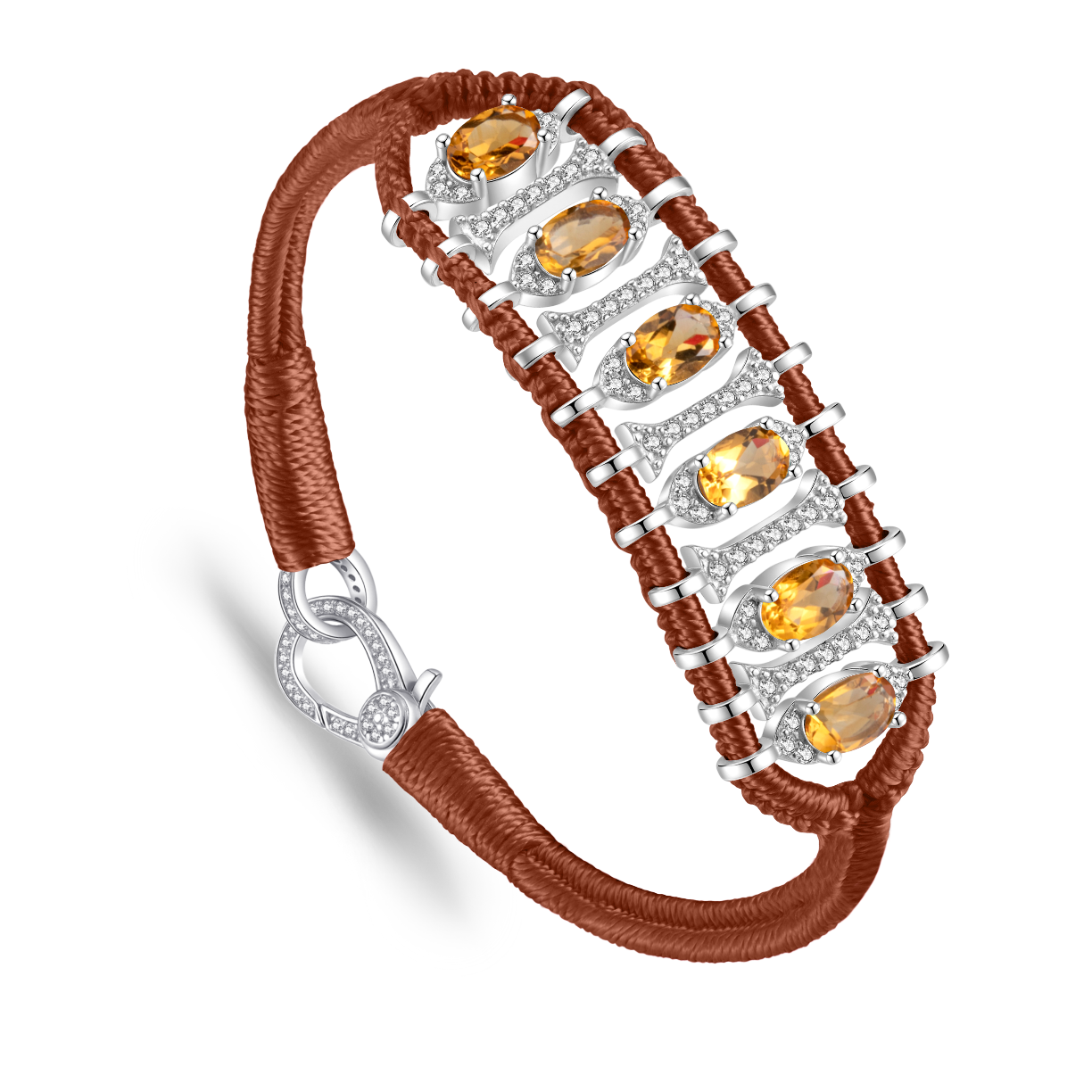 Teresina Hazelnut bracelet - Citrine