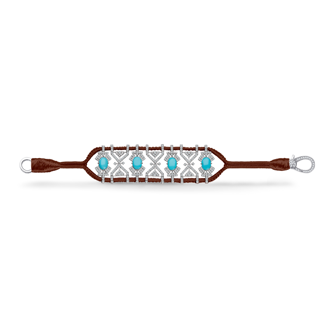 Bracelet Fortalezza Choco - Turquoises