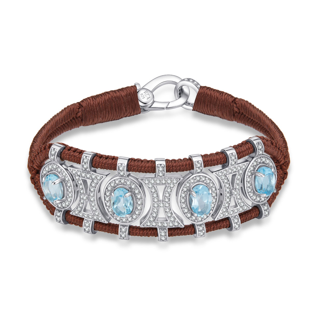 Olinda choco bracelet - Topazes