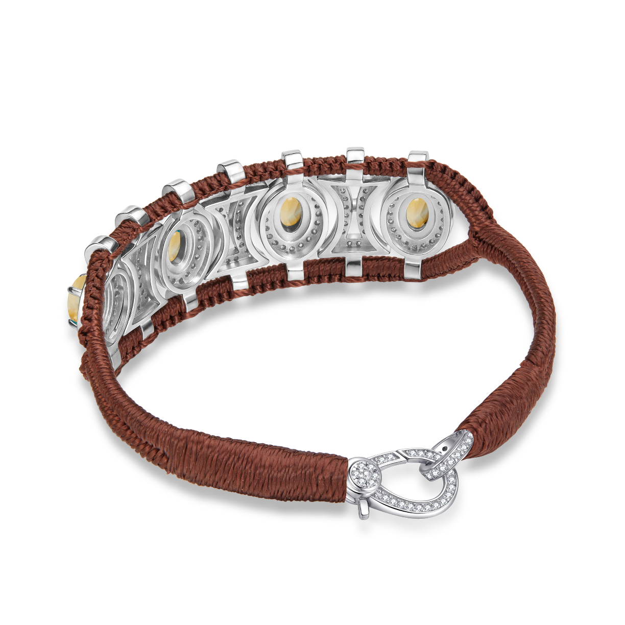 Olinda choco bracelet - Citrines