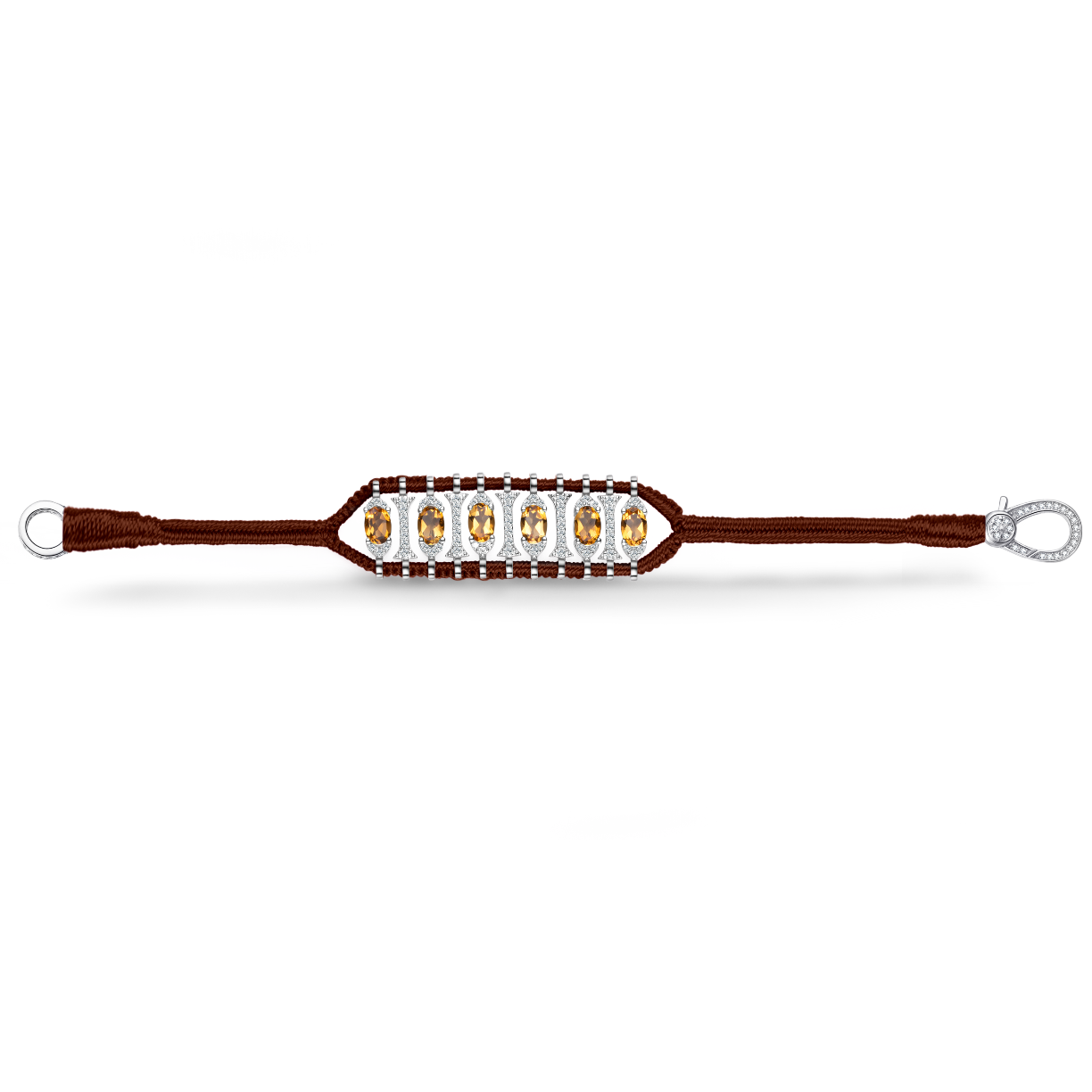 Teresina Choco bracelet - Citrine