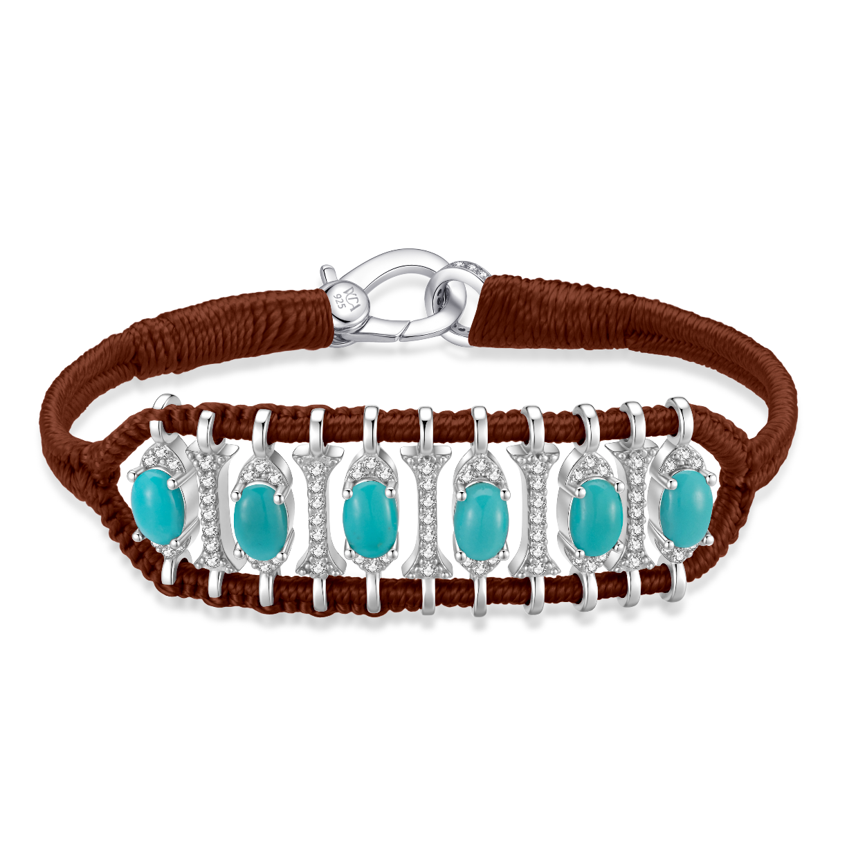 Teresina choco bracelet - Turquoise