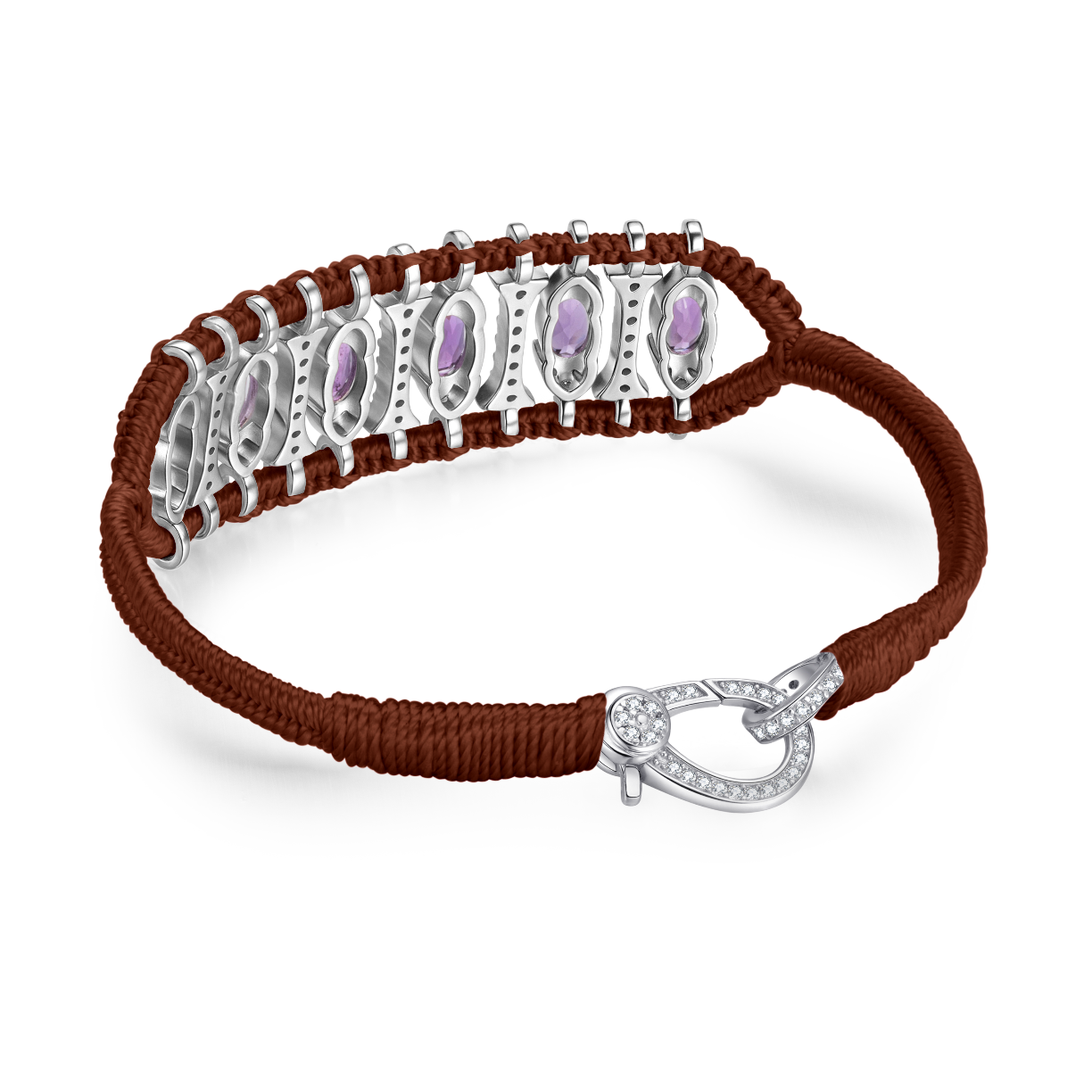 Bracelet Teresina Choco - améthystes