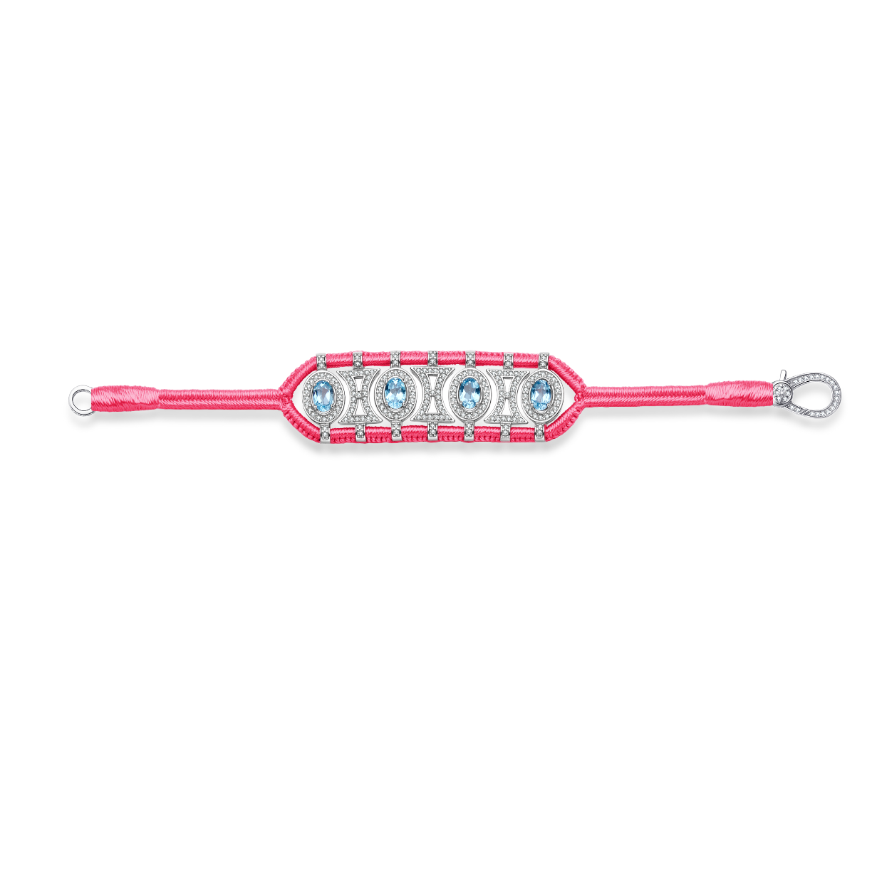 Bracelet Olinda rose fluo - Topazes