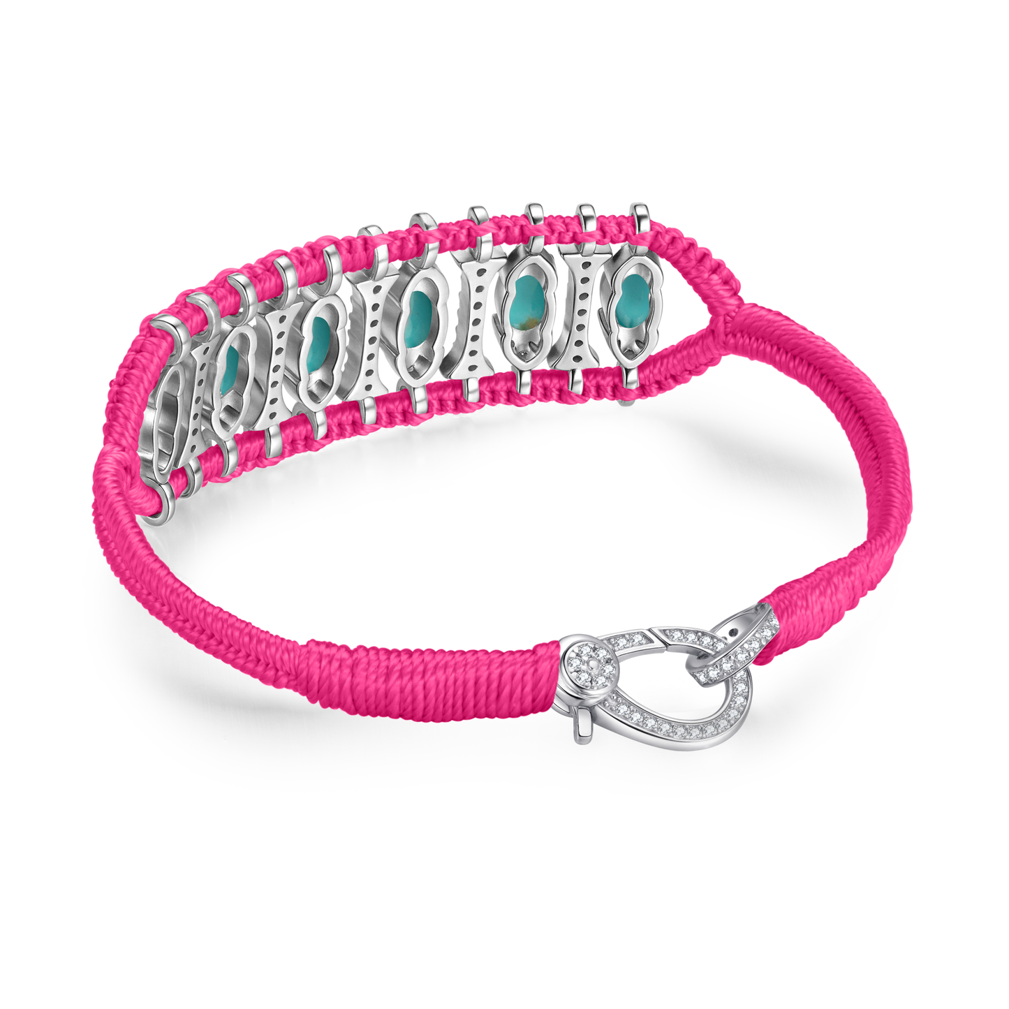Teresina neon pink bracelet - Turquoise