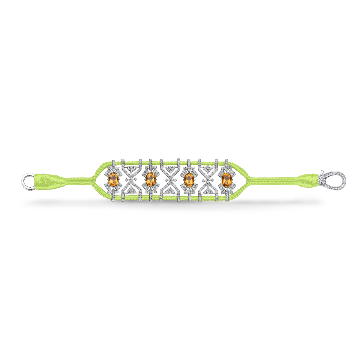 Bracelet Fortalezza Neon Yellow - Citrines