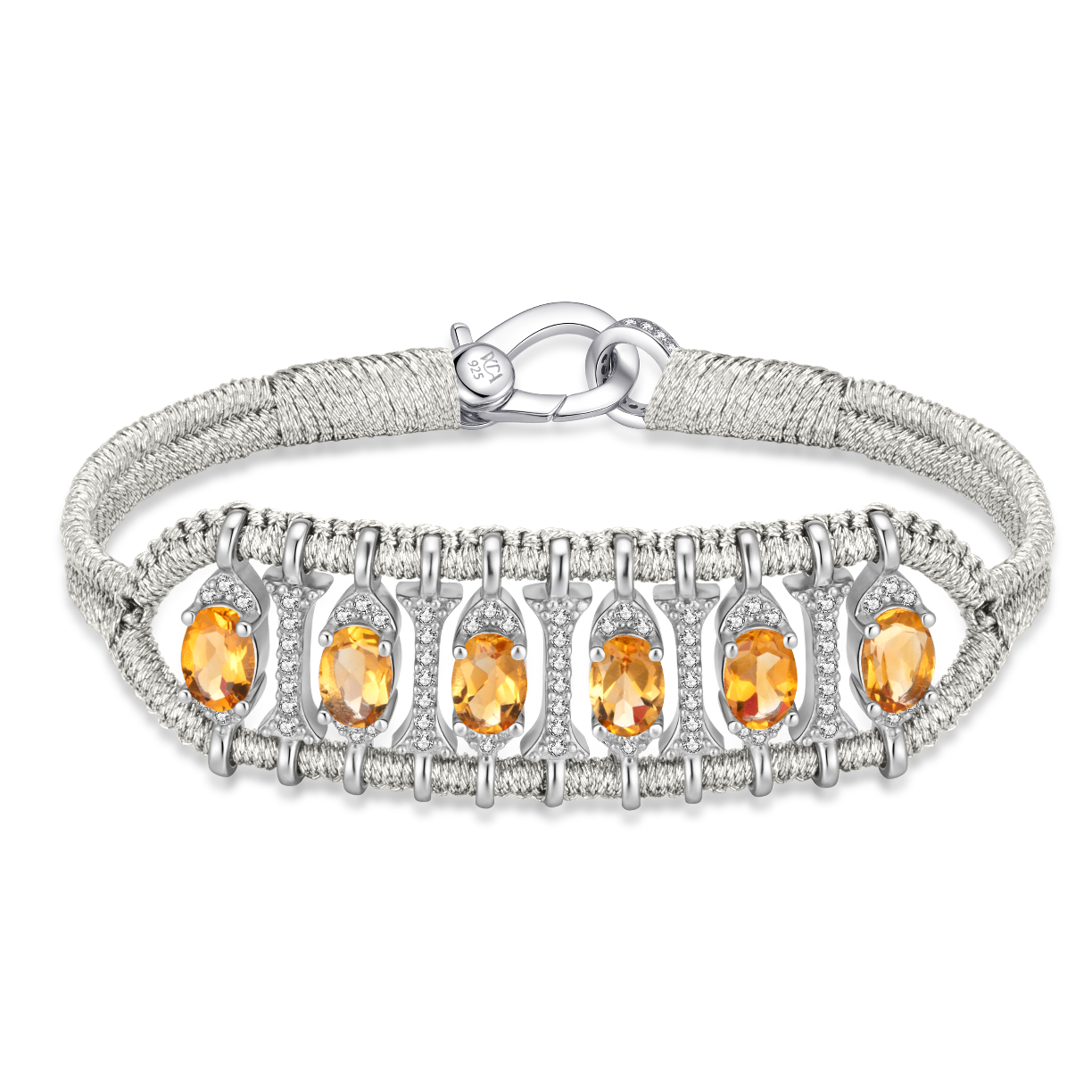 Teresina Silver bracelet - Citrine