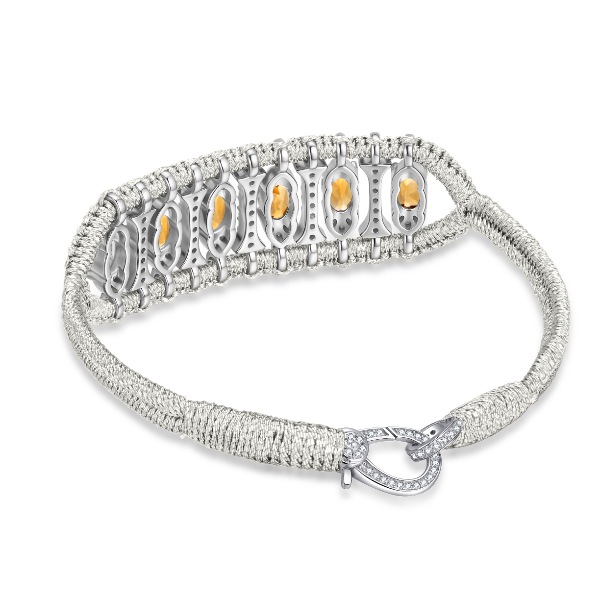 Teresina Silver bracelet - Citrine