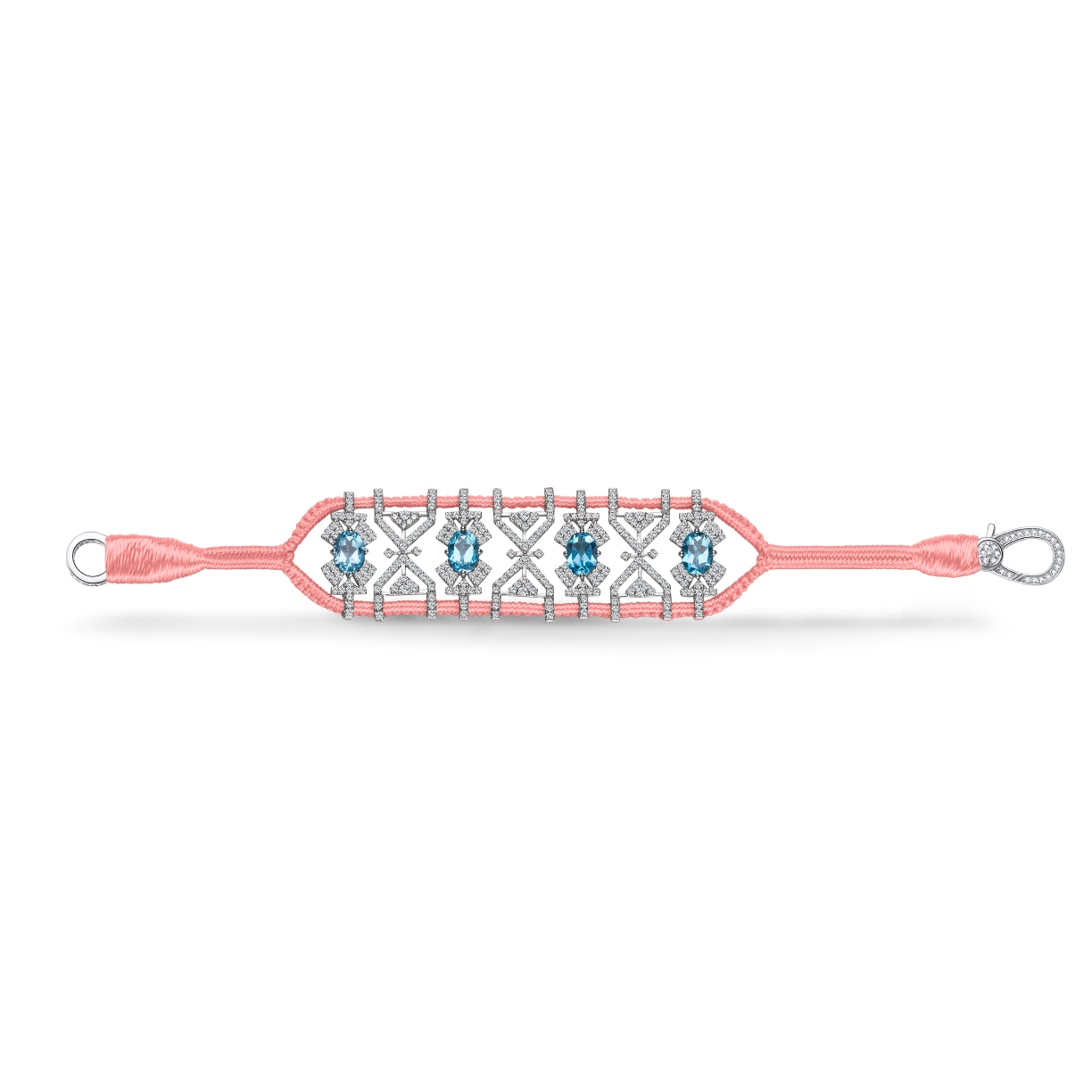 Bracelet Fortalezza neon-coral - Topazes