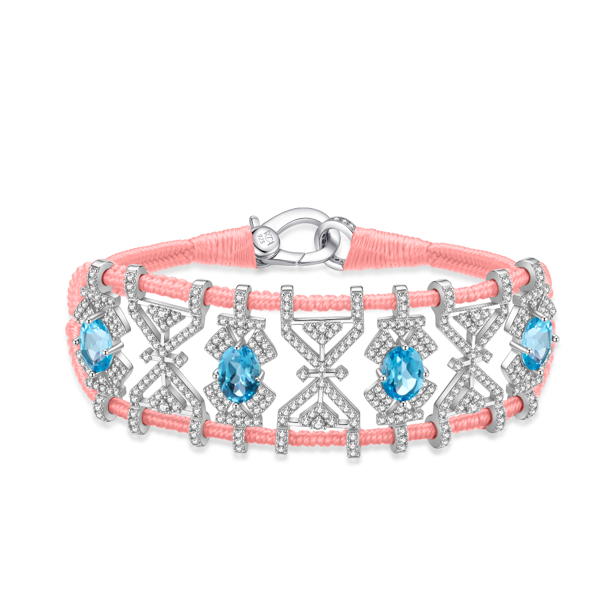 Bracelet Fortalezza neon-coral - Topazes