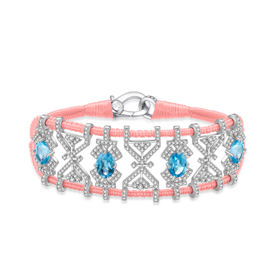 Bracelet Fortalezza neon-coral - Topazes